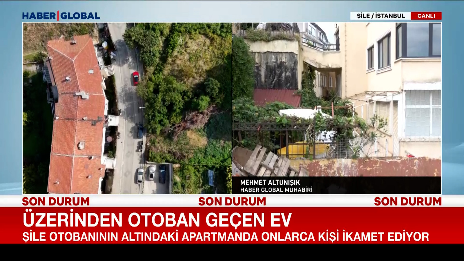 Şile’deki yer altı apartmanı gündem oldu! Üzerinden otoban geçiyor...