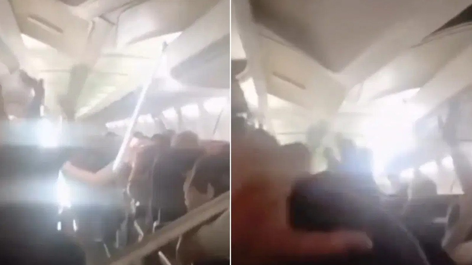 İran’da yolcu uçağında korku dolu anlar: Kabinin tavanı çöktü