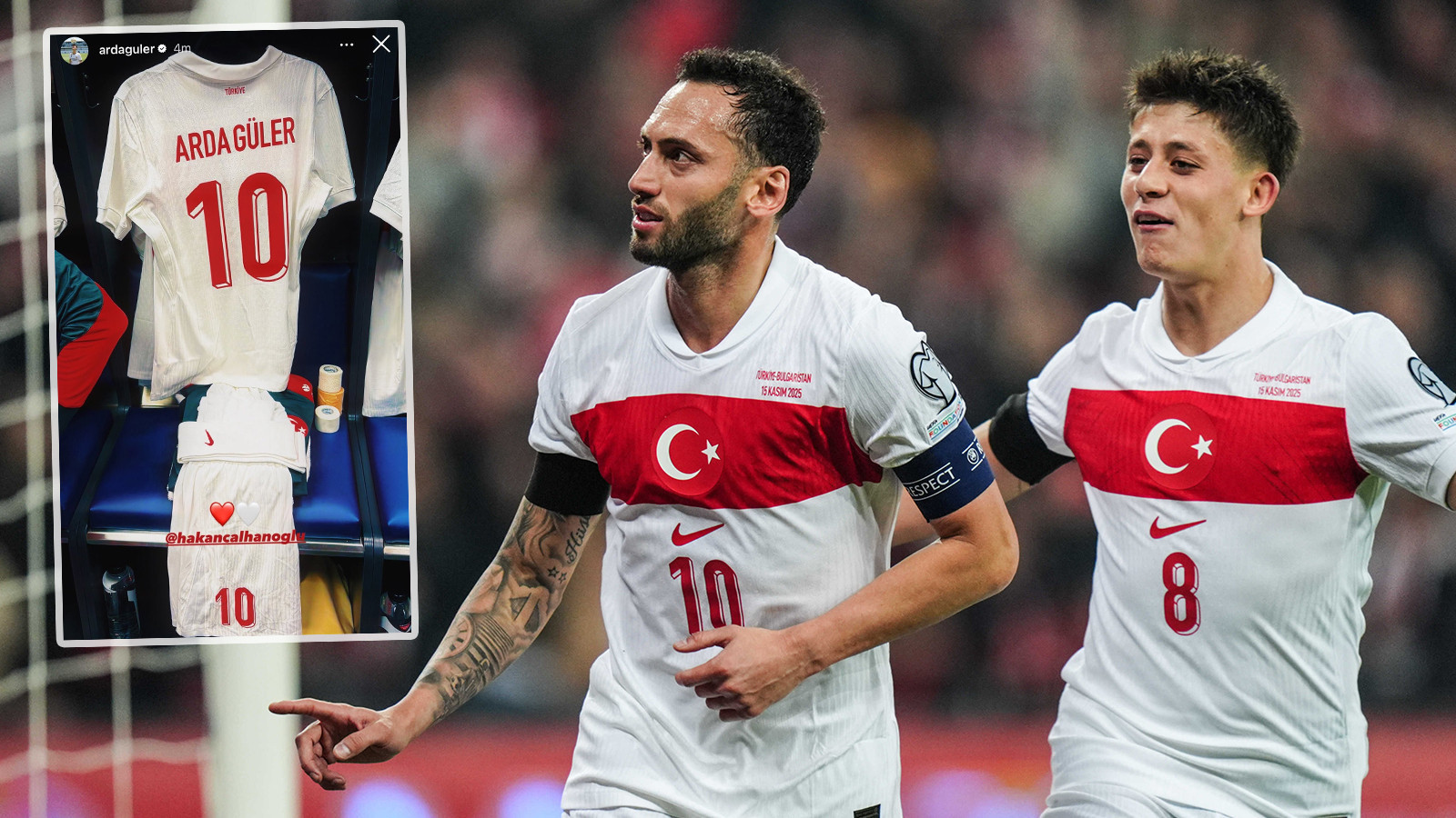 Hakan Çalhanoğlu’ndan Arda Güler’e büyük jest