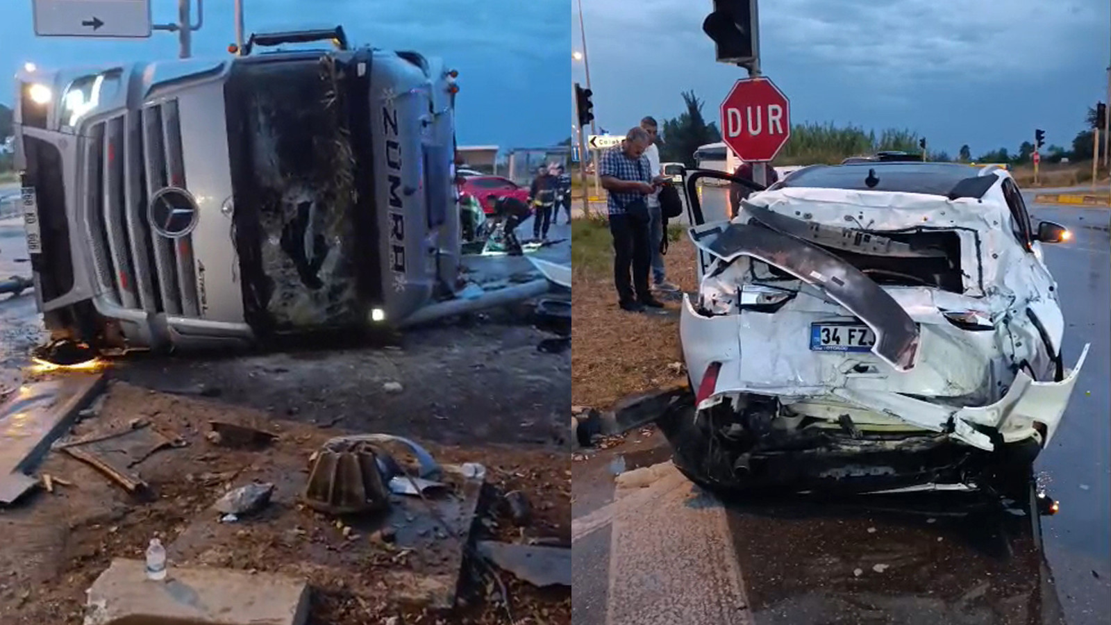 Antalya'da Tır Kazası: Dolmuş Durağında 2 Kişi Hayatını Kaybetti