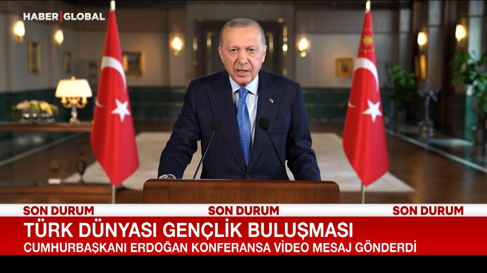 Erdoğan, Türk Dünyası Gençlik Buluşması Konferansı’na video mesaj gönderdi