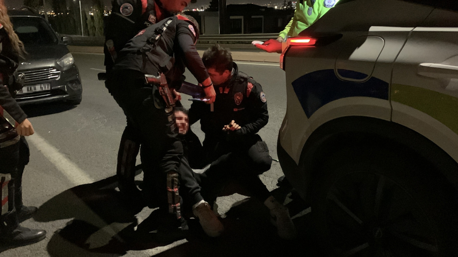 Kayseri'de otomobille çarpışan motosiklet sürücüsü ağır yaralandı