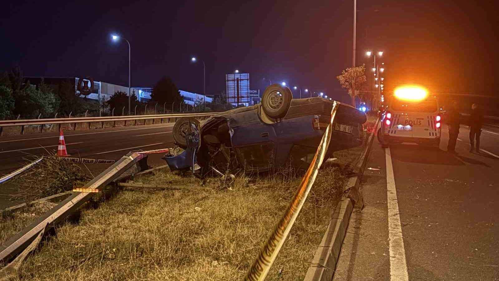 Kayseri’de feci kaza! Otomobil takla attı: İki ağır yaralı