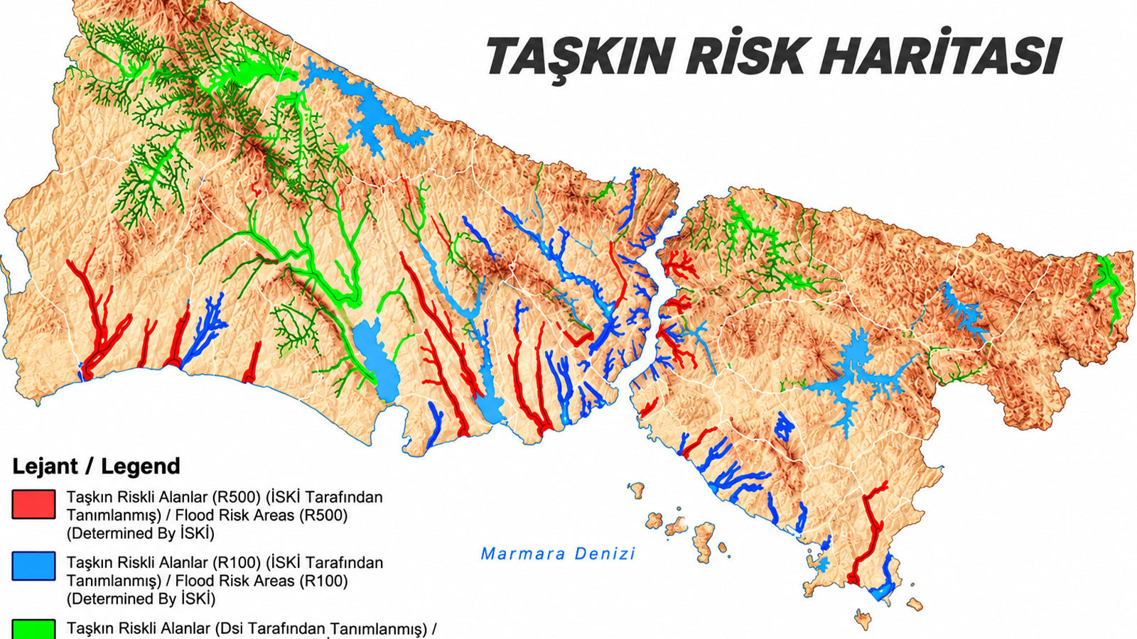 Riskli ilçeler belli oldu, korkutan sel haritası!