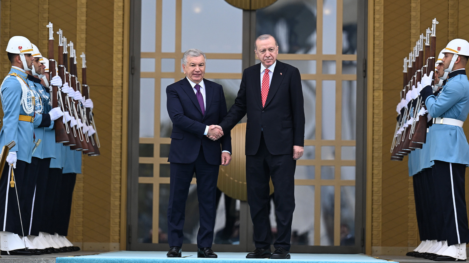 Son dakika | Başkan Erdoğan Kazakistan Cumhurbaşkanı Cömert Tokayev'i karşıladı